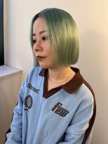 ココルアナ(coco luana)&nbsp;ペールグリーン/ブルー/ダブルカラー/髪質改善/ハイトーン