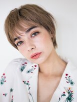 ピズム(PISM)&nbsp;グレージュカラー/ボブショート/ベビーバング/ヘルシースタイル