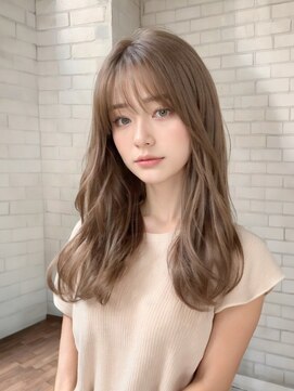 トゥーリ 二日市店(tuuli) 大人女性◆艶レイヤー前髪ピンクベージュ 髪質改善 縮毛矯正