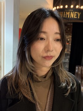 ノラ ヘアーサロン(NORA HAIR SALON) レイヤーにデザイン裾カラー