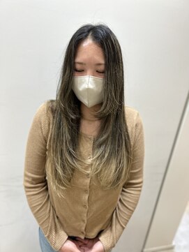 ヘアーライズ 池袋東口店(hair RISE) ロングハイレイヤーバレイヤージュハイライトブリーチ
