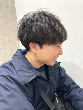 リアイス(Re:ICE) ブルーブラック/フェザーパーマ/波巻きツイストスパイラルパーマ