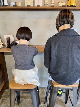 ヴースヘアデザイン(vou's hair design) デザインカラーボブ /ボブ/キッズカット/善行美容室/藤沢本町