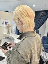 ハイトーンカラー抜きっぱなしブリーチブロンド