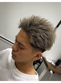 グレージュスパイキーショート