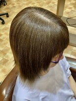 アイニ 河内小阪店(aini)&nbsp;白髪ぼかしカラー白髪ぼかしハイライト大人ショート30、40、50代