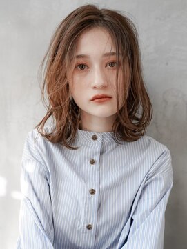 ギークス(GEEKS) 【GEEKS渋谷】ミディアムレイヤーボブ/ココアベージュ/冬カラー