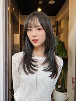 シーン(SCENE)&nbsp;[天神今泉/黒髪カタログ/クラゲヘアー/オリーブグレー]