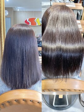 艶めきミディーボブ