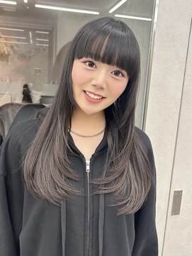 ロンド マーレ 天神大名店(Lond mare) ミディアムレイヤー/似合わせカット/大人ガーリー/ダークアッ