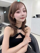 サンドレオ 新宿店(sand Leo)&nbsp;ミディアムレイヤーカット/髪質改善/韓国/前髪/新宿/ブリーチ