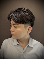 ヒロギンザバーバーショップ 新宿店(HIRO GINZA BARBER SHOP)&nbsp;センターパート  ニュアンス