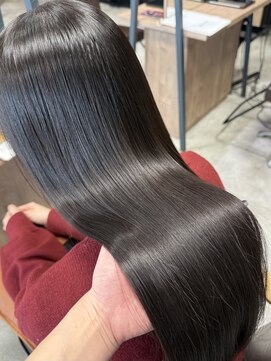 リンクミリ(Link mili) 【地毛風ブラック】髪質改善/韓国ヘア/レイヤーカット