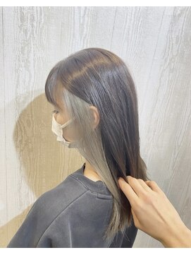 TELA HAIR 石岡店【テーラヘアー】【4月15日NEW OPEN(予定)】 インナーシルバー×アッシュブラック【TELA HAIR 石岡】