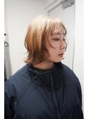 ブリーチハイライト髪質改善ダブルカラーレイヤーカット/新宿