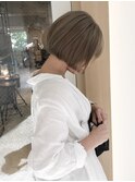 【large】あごラインボブ/ヘーゼルベージュ　by鈴木貴仁