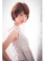 ヘアーアートシフォン 池袋西口店(Hair art chiffon)&nbsp;ショートウルフルーズヘアレイヤーミディアムオリーブカラー