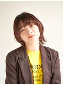 顔型別ヘアスタイル特集/マロンベージュ/Aラインボブ/新宿