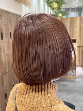 リミックス 南国店(remix) まとまりボブ&ピンクベージュ♪