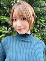 ロンドシエル 横浜(Lond ciel)&nbsp;ハイライト×マロンベージュ×王道丸みショート【横浜ショート】