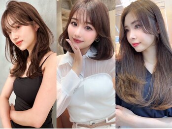マシェリー バイ ロンド 金山(Ma cherie by Lond)の写真/印象を左右する顔周りのカット☆ミリ単位でこだわった前髪カットで小顔に見せる[金山/前髪/レイヤー/韓国]