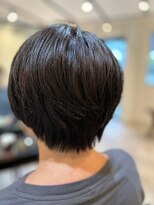 ビオヘアー(bio hair)&nbsp;大人女性マニッシュショート×白髪染めアッシュブラウン