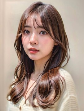 ノイズオオサカ 梅田店(NOISM OSAKA) 小顔外ハネミディアムアッシュ20代30代40代くびれミディ韓国ヘア