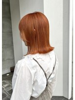 レフ(LEF)&nbsp;オレンジベージュ/ケアブリーチ/ダブルカラー/葛谷 英司