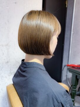 ロンド ロワール 門前仲町(Lond Loire) ボブショートボブ縮毛矯正ベージュグレージュ門前仲町