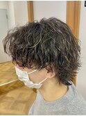 メンズカットメンズパーマニュアンスパーマブリーチ[立川駅]