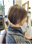 白髪ぼかし×アッシュベージュ