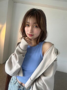 アンダーバーホワイト 泉佐野店(_WHITE) 一気に垢抜ける♪ボブインナーカラー/ミルクティーベージュ