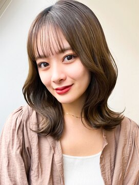 ソア 渋谷(soar) 【透明感♪韓国風エギョモリ】シースルーバング大人可愛い小顔