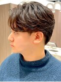 簡単スタイリングニュアンスパーマスパイキーショート