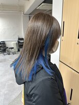 トクテ 高円寺(tokute)&nbsp;くびレイヤーエモージュ前髪ピンクベージュワンカール【高円寺】