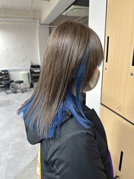 トクテ 高円寺(tokute) くびレイヤーエモージュ前髪ピンクベージュワンカール【高円寺】