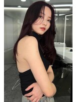 ランズ(LANDS)&nbsp;ラベンダーブラウン　レイヤーカット 【韓国ヘア 大阪 梅田】