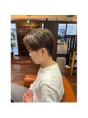メンズセンターパート♪ハイライトカラー♪