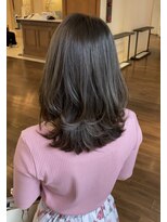 ザック ヴィ(ZACC vie) 巻ける縮毛矯正!ミディアムレイヤーグレージュ