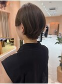 おしゃれふんわりショート/ショートボブ/耳かけショート
