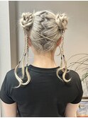 ヘアアレンジ　ツインアレンジ