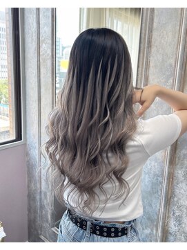 ガルボヘアー 心斎橋店(garbohair) 大阪×エクステ×バレイヤージュ×ハイトーン