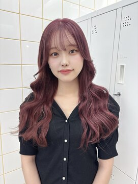 ガーランド(Girland) 【girland】ピンク 韓国風/レイヤーカット