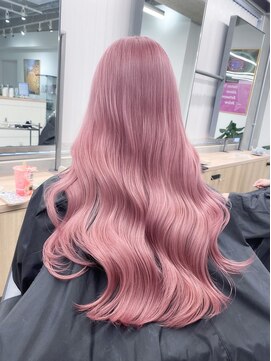 ペレ 渋谷(PELE) くびれヘア/アプリコットオレンジ/夏のヘアアレンジ/渋谷