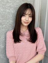 シーシンジュク 新宿南口(Sea shinjuku)&nbsp;ココアベージュ×レイヤー[小顔/黒髪/オリーブグレー]