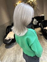 ロンドルピナス 小倉(Lond Lupinus) 黒髪カタログ/オリーブグレー/ココアベージュ/小顔に見せるヘア