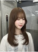 ブリーチなしダブルカラー★ 透明感カラー ヘーゼルベージュ