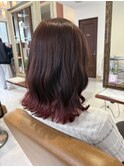 ピンク裾カラー/バイカルテトリートメント