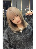 ミルクティーベージュ／レイヤーカット