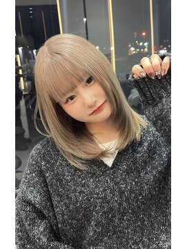 レノ 直江店(RENO) ミルクティーベージュ／レイヤーカット